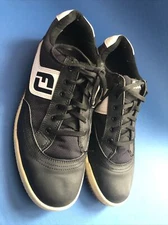 FootJoy Mens FJ Spikeless Golf Shoes 45382 Size 7 M Black White