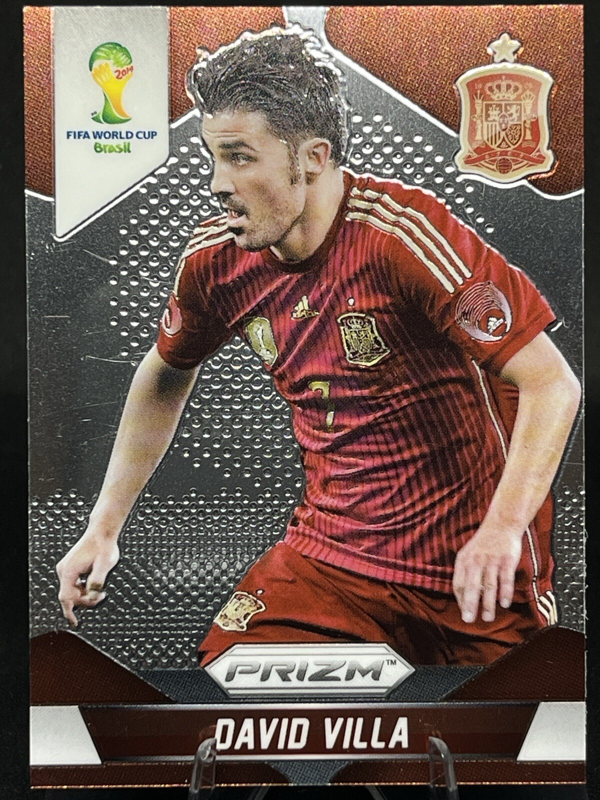 DAVID VILLA 2014 Panini Prizm FIFA World Cup Brazil #178 Spain Soccer