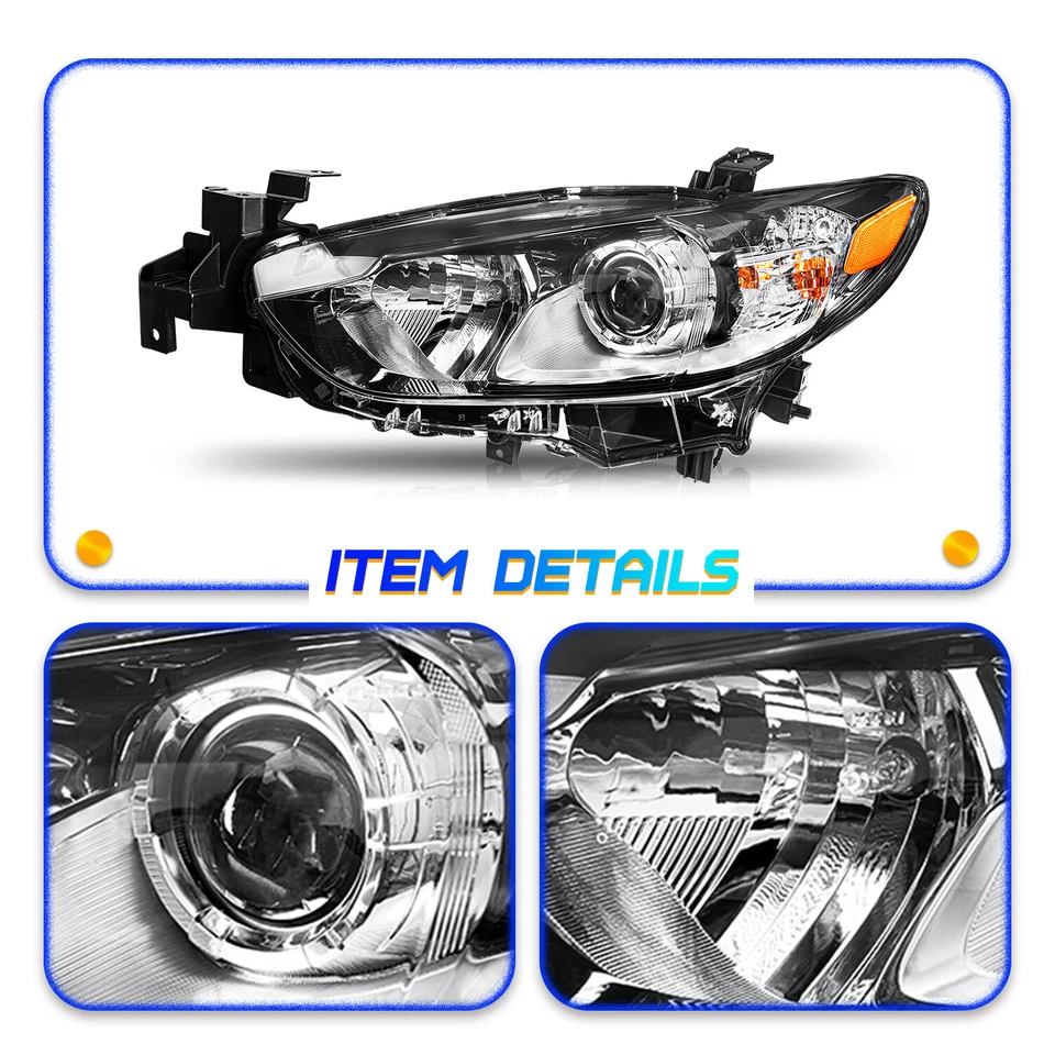 适用于 14 15 16 17 马自达 6 卤素车头灯左右双带灯泡 LH+RH — 第 4/4 张图片