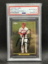 Mike Trout auto 2020 Topps Turkey Red Chrome #TRC-46 signed Card MVP Angels