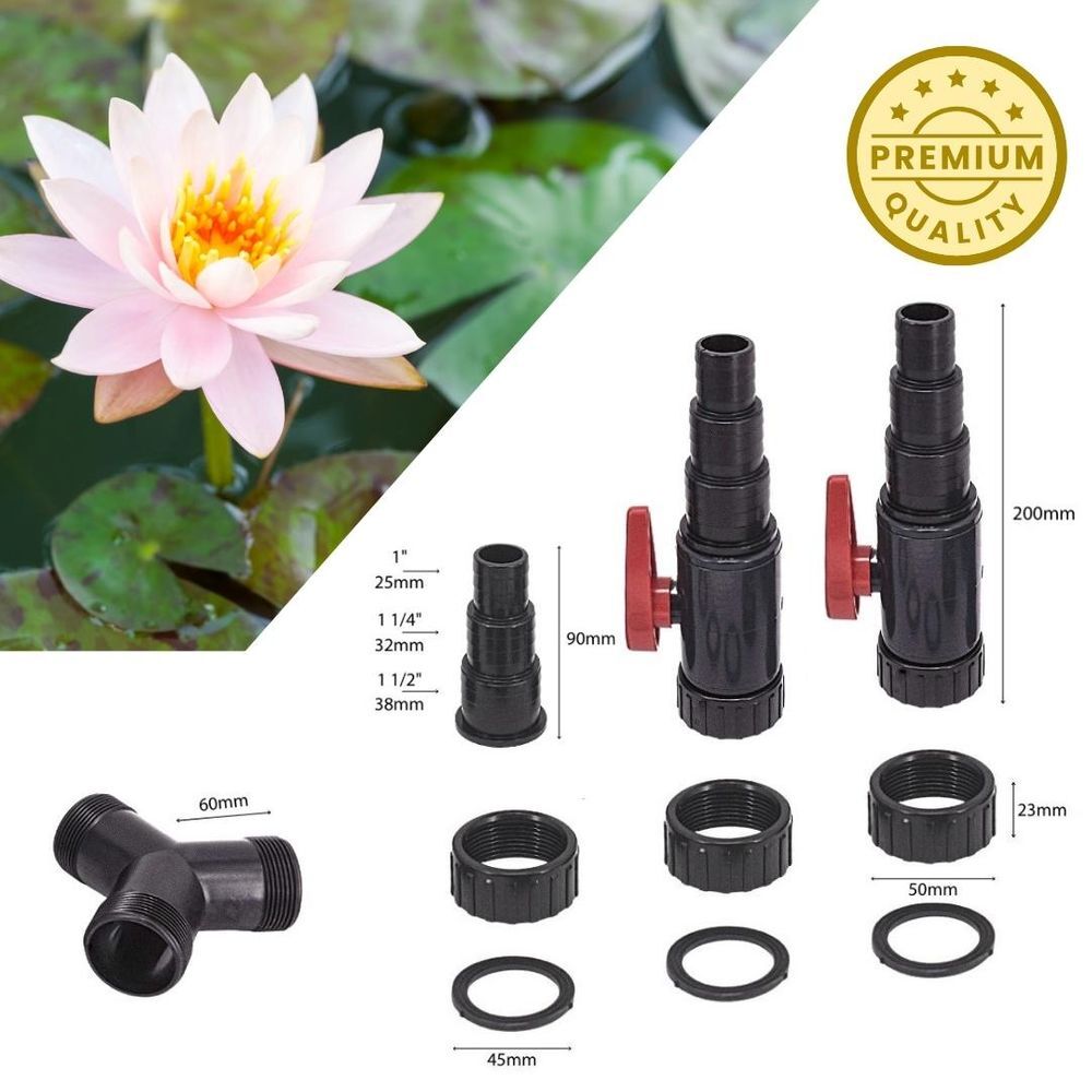 AquaOne Giunto Tubo Y Pezzo 25/32/38mm Valvole di Intercettazione