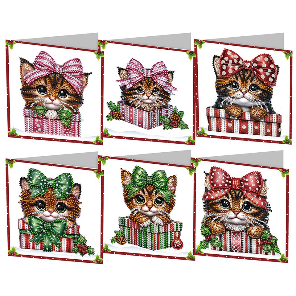 DIY Diamond Painting Christmas Greeting Cards Rhinestone Card Kit