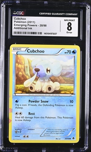 Cubchoo graded CGC 8 for sale on eBay