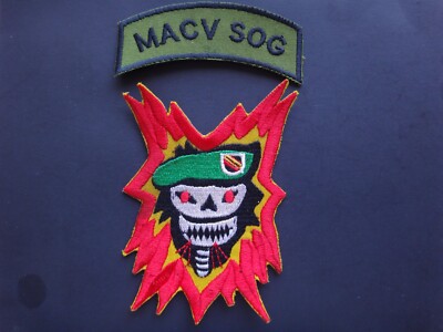 2 Vietnam War Patches: MACV-SOG Arc + US 5th Special Forces Group MACV ...