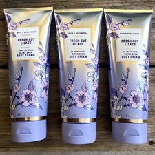 Set of 3 BATH BODY WORKS FRESH CUT LILACS BODY CREAM
