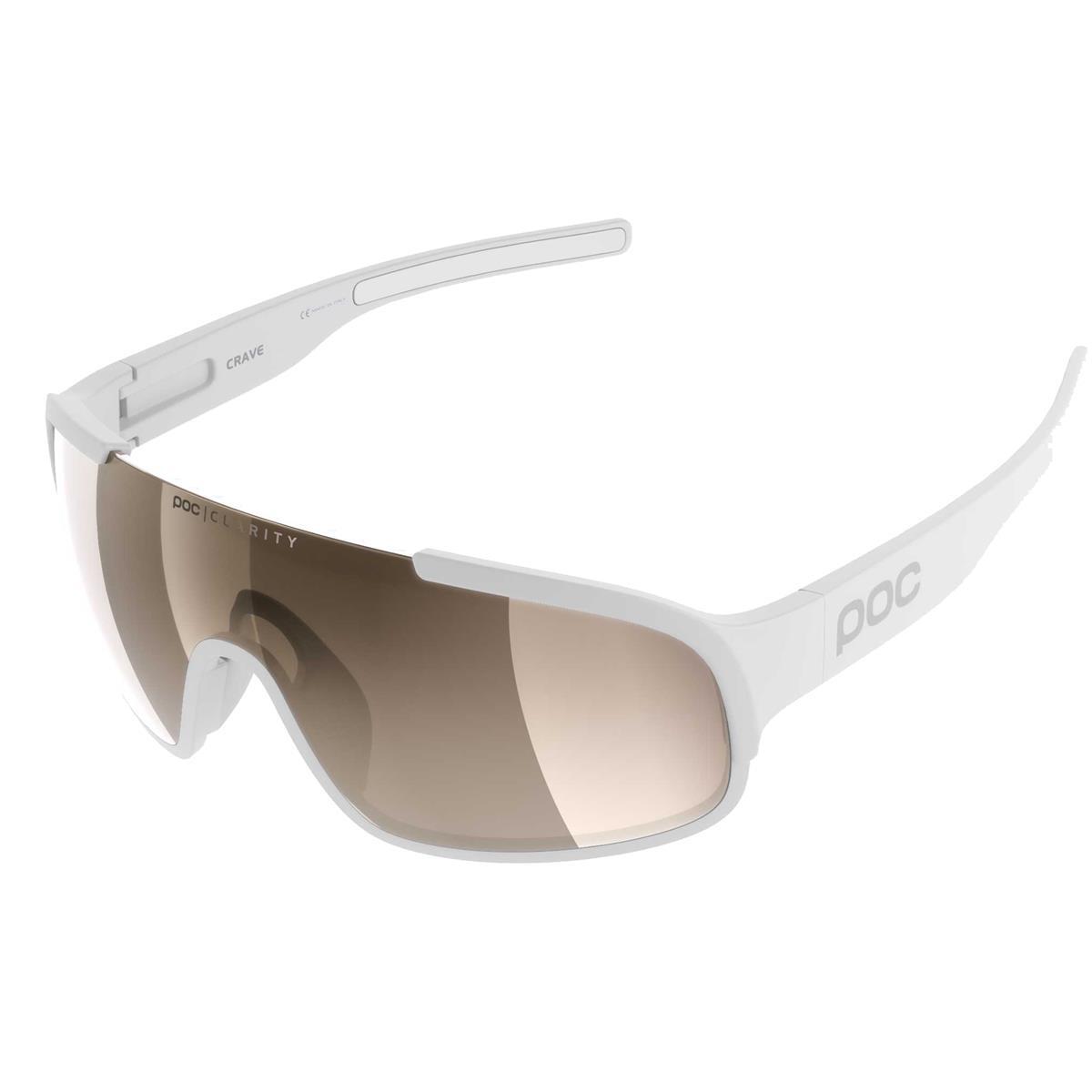 occhiali crave white lente clarity a specchio brown POC Ciclismo