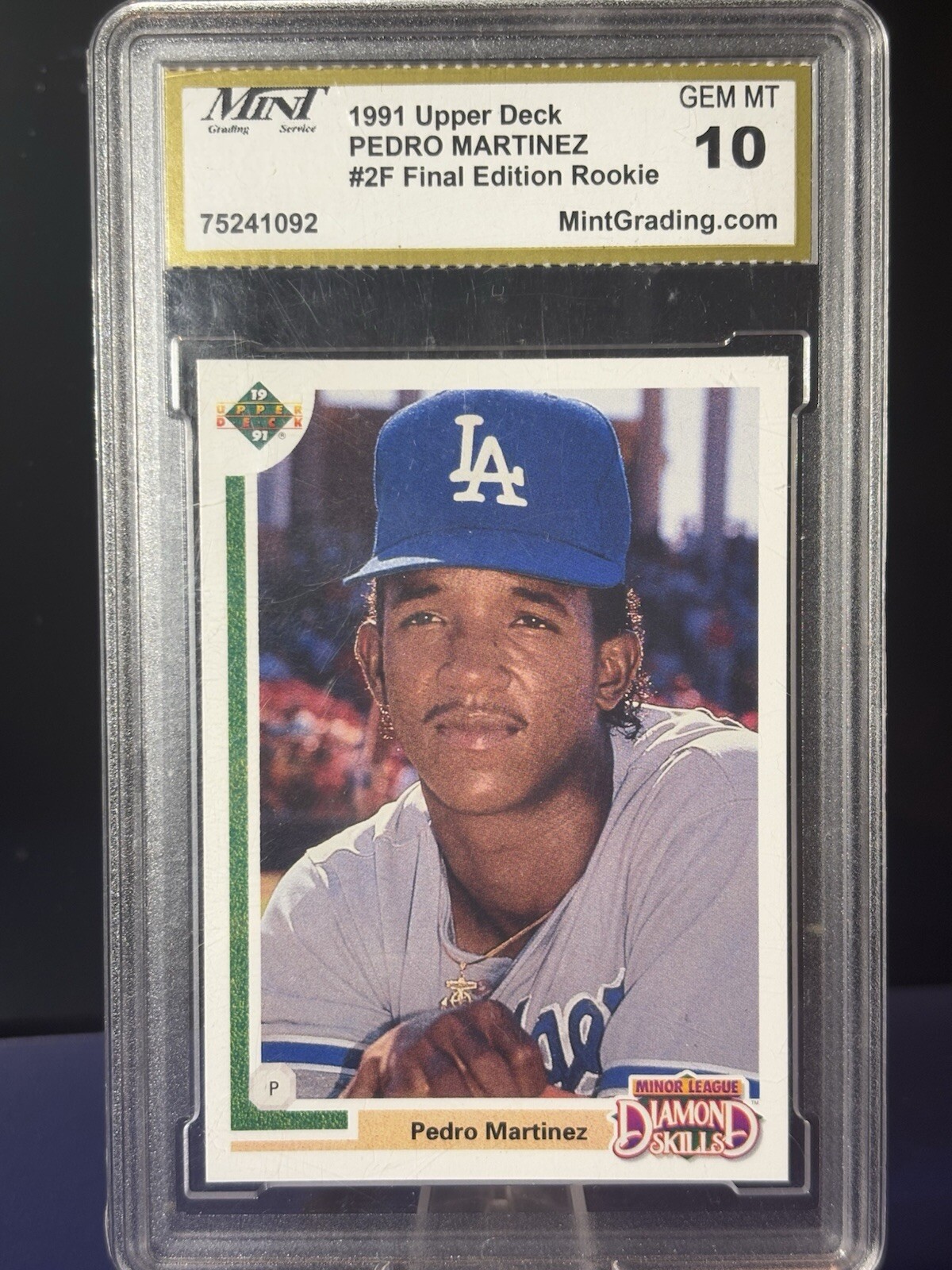 1991 Upper Deck Final Edition - #2F Pedro Martinez Rookie Card GEM 10!