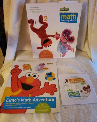 Sesame Street Math Is Everywhere Dvd And Workbook 10 Ebay