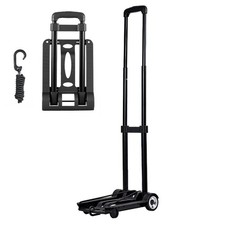 Folding Hand Truck, 110 lbs Load Capacity, Compact Luggage Cart with 2 Wheels