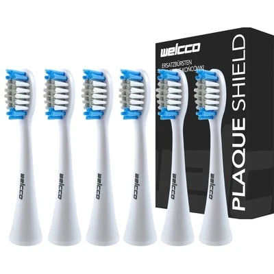 WELCCO Ersatzbürstenköpfe kompatibel mit Silk'n SonicSmile SG-986 Zahnbürstenköpfe