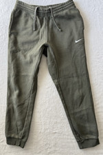 VTG Nike Blue Tag Heavy Cotton Sweatpants Mens Sz L Green Joggers Swoosh Logo