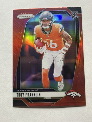 #ad #ad Troy Franklin 2024 Panini Prizm Rookie Retail Red SSP Broncos RC $54.99