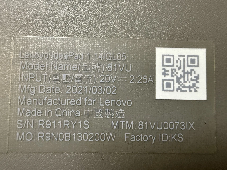 LENOVO IdeaPad 1 14IGL05 14" Intel N4020 1,10GHz 4GB Ram 128GB SSD LEGGERE - Immagine 3 di 4