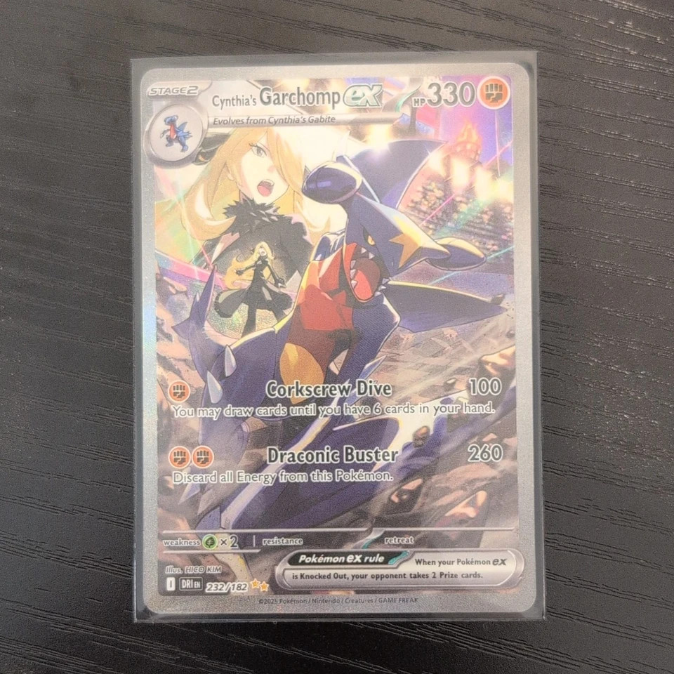 Cynthia’s Garchomp ex 232/182 SIR Holo Sv10 Japanese Pokemon TCG 330 HP