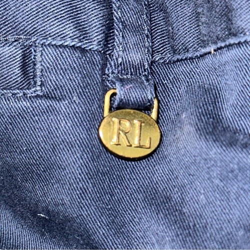 Ralph Lauren Girl’s Size 12 Navy Blue Stretch Cotton Chino Pants - Picture 5 of 8
