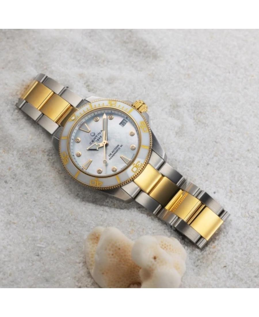 CERTINA Women Analog Automatic Casual Watch Classic Dress Mother of Pearl Dial W