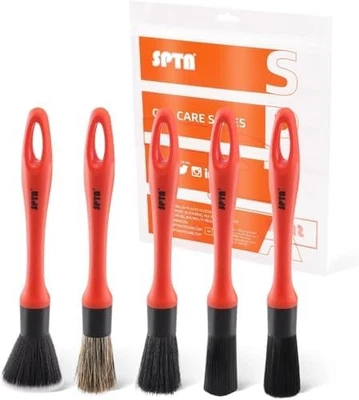 SPTA 5 Brosses Détailing Auto Nettoyage Roues Tableau Bord Intérieur Meguiars - Photo 1/4