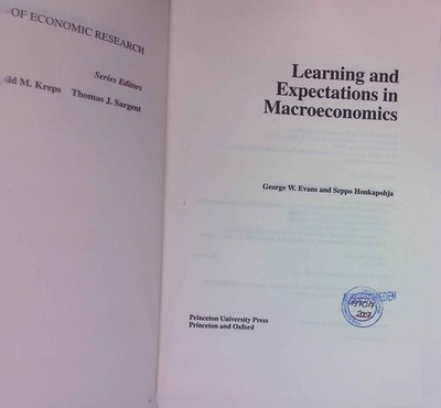 Learning and Expectations in Macroeconomics. Frontiers of Economic Research. Hon