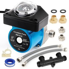 Hot Water Recirculating Pump Kit for Tank Water Heater - w/Programmable Timer...