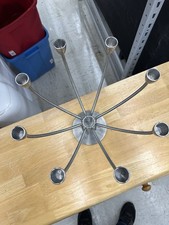 IKEA STOCKHOLM 8 Arm Candelabra Silver Metal Candle Holder MCM BRUTALIST Large