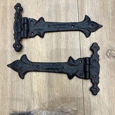 Kirkpatrick iron Gate Hinges One Pair Type 1516  black 8” - more pairs available