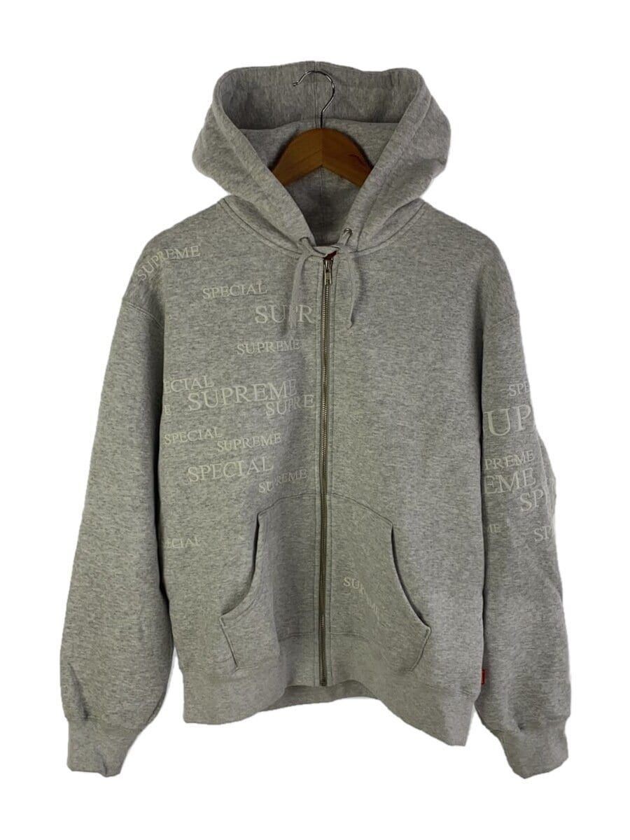Supreme Zip Hoodie M Cotton Gray 24AW Special Up Hooded