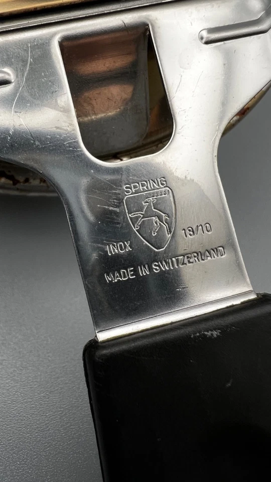 Fondue Komplett Set Original Spring Switzerland Edelstahl Zubehör Brenner Paste - Bild 4 von 4