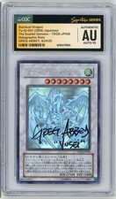 CGC AU AUTO 10 Greg Abbey signed Stardust Dragon TDGS-JP040 Ghost Rare Japanese