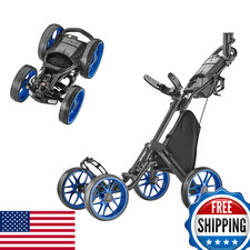 Caddytek CaddyCruiser ONE V8 4-Wheel Golf Push Cart - Lightweight, Foldable