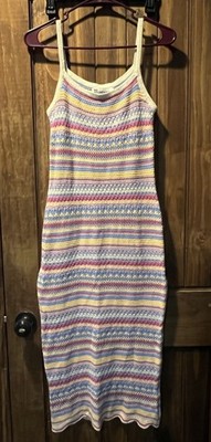 No Boundaries Striped Knit Sweater Dress Multicolor, Size S (4-6)