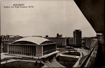 RPPC Palace of the Republic Bucharest Romania vintage postcard n845