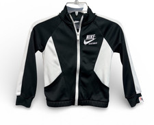 NIKE Sportswear Big Kid Boy Full Zip Track Jacket Black Size Large 6X Colorblock
