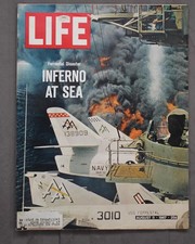 Vintage LIFE Magazine August 11, 1967 - USS Forrestal Inferno Disaster Cover