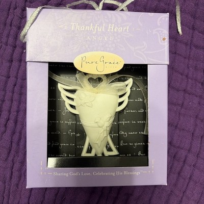 ￼ PURE GRACE Christmas Ornament   Thankful Heart  -NEW IN BOX