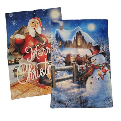 Christmas Winter Cardinal Garden Flag 12 x 18 Inches Yard Decoration Snowman