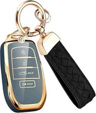 Key Fob Cover with Keychain, for Key Fob Case Remot Color: GraySize: 4-Buttons