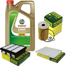 INSPEKTIONSKIT FILTER CASTROL 5L ÖL 5W30 für KIA Cee'D SW ED 1.6 CRDi 115