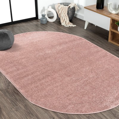 JONATHAN Y Lighting SEU100-4OV Supersoft 4' x 6' Polypropylene - Pink