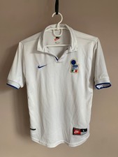 Italy 1997/1998 Away Football Shirt Nike Vintage Soccer Size Youth L