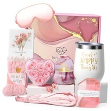 Birthday Gifts for Women Self Care Get Well Soon Gift Baskets, Care Pink