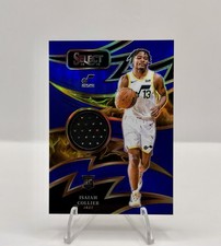 2024-25 Panini Select ISAIAH COLLIER Rookie Blue Prizm Patch RC Jazz /75