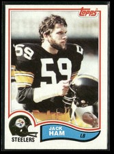 1982 Topps Jack Ham 210 Pittsburgh Steelers