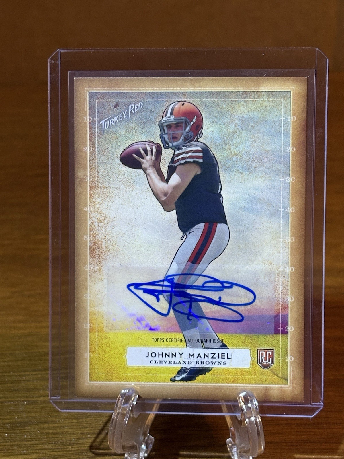 Johnny Manziel Topps Turkey Red #1 Autograph