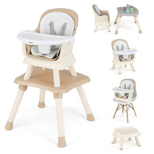 8 in 1 Baby High Chair, Convertible Highchair for Babies and Toddlers, Infant Di