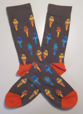 Budgerigar Budgie Socks 1 Pair Size M UK 6-11 / Men Ladies