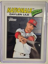Daylen Lile 2026 Topps Heritage Chrome Washington Nationals #124