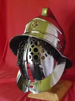 Helmet Medieval Gladiator Knight Roman Murmillo Costume Cosplay Halloween Gift - image 1 of 4