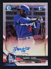 2018 Bowman Chrome Prospect Refractor 98/499 Ibandel Isabel #CPA-II Auto 9su