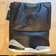 Air Jordan black cement 3 Messenger Bag Black...