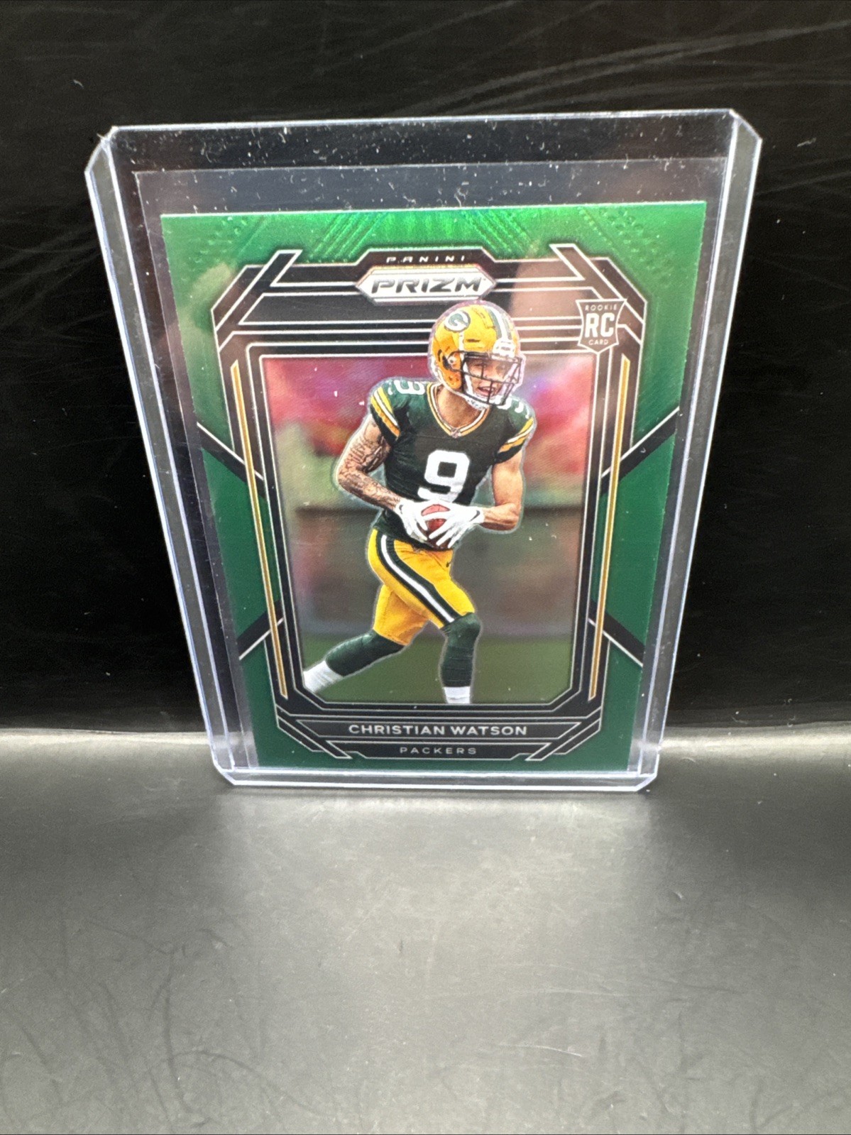 2022 Panini Prizm - Rookies Christian Watson #314 Green Prizm (RC)